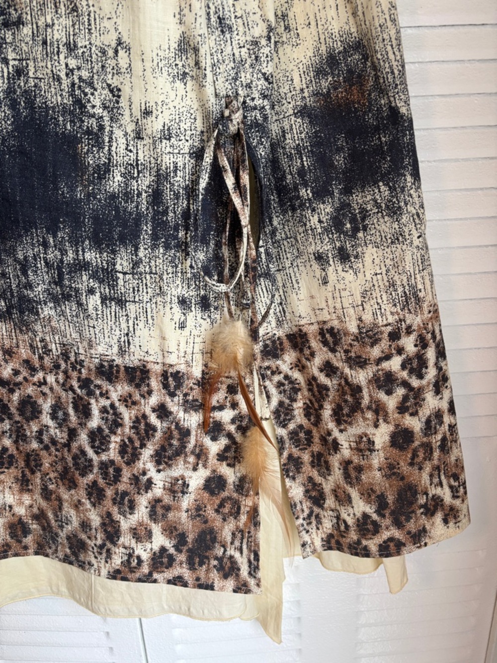 SPANNER Boho Luxe Leopard Midi Skirt | Western Chic Statement | Size 16 - Picture 3 of 8